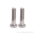 Stainless steel SUS316 A4-70 hex bolt with half thread DIN931